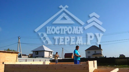 Строительство дома из бруса по проекту ДБ-7 Непецино