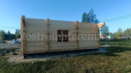 Строительство дома из бруса с углами в п.Обухово