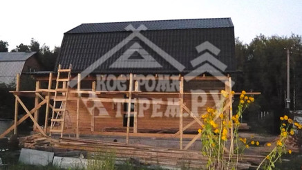 Строительство дома из бруса по проекту ДБ-15 Снт Дор д. Панино
