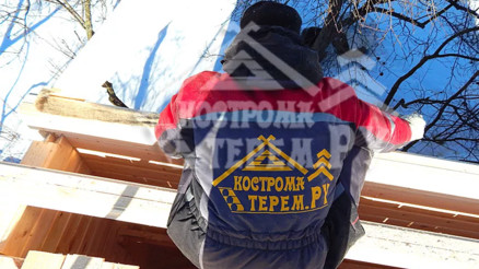 Строительство дома из профилированного бруса СНТ Лесные поляны Баня 6 на 6