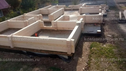 Строительство дома из клеенного бруса в п. Волга