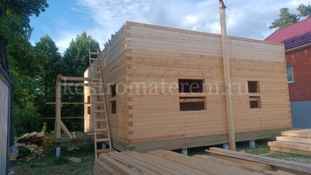 Строительство дома из бруса по проекту ДБ-230