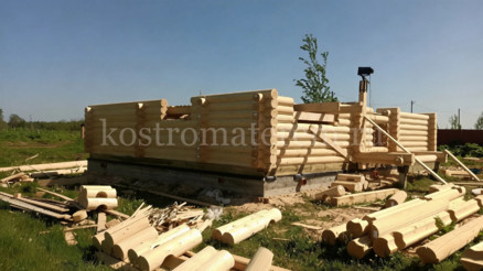 Строительство дома из оцилиндрованного бревна в Конаковском районе