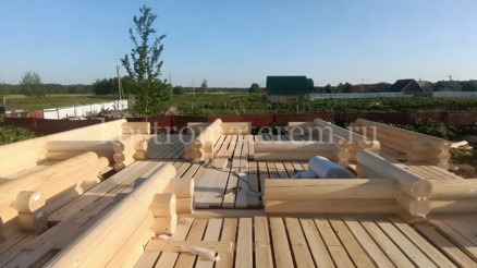 Строительство дома из оцилиндрованного бревна в Конаковском районе